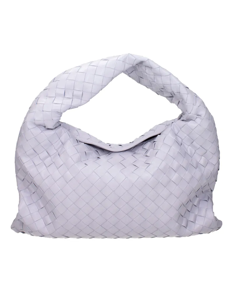 Bottega Veneta Damens Hop Umhängetaschen Lila/Austernleder -