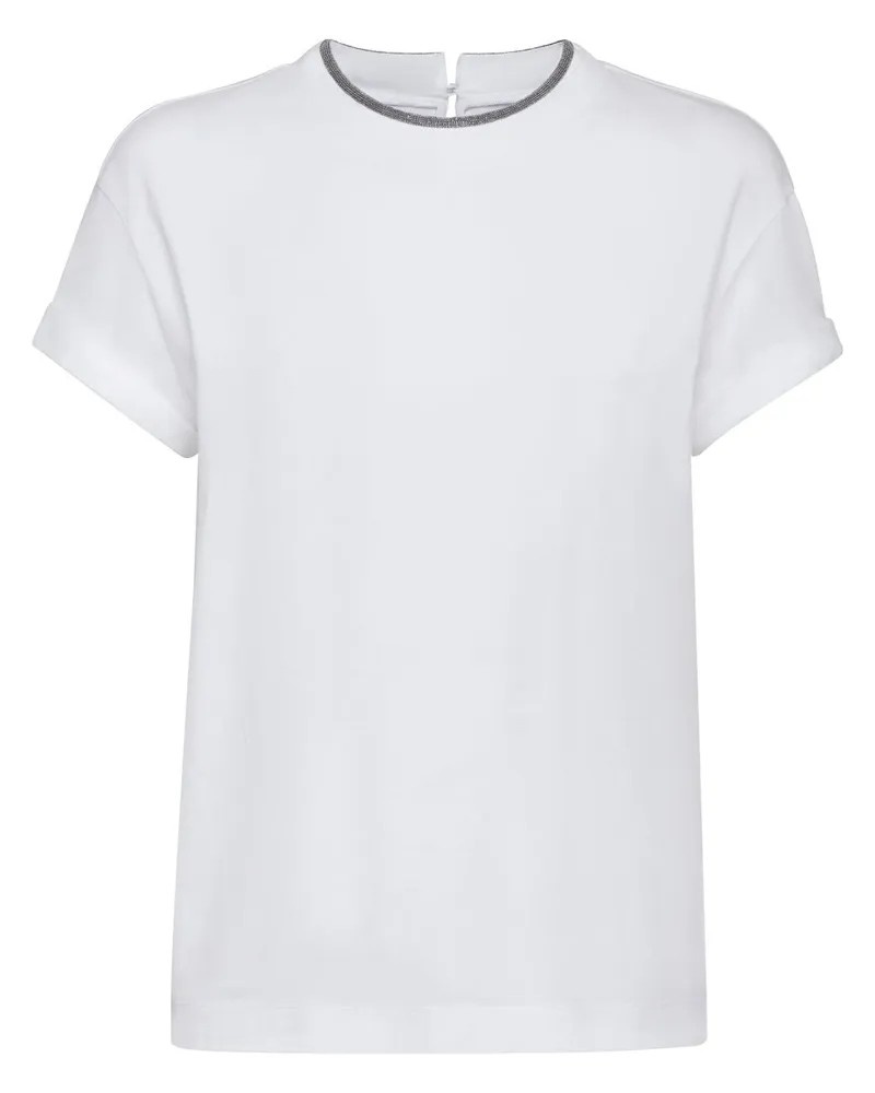 Brunello Cucinelli Baumwoll-T-Shirt White