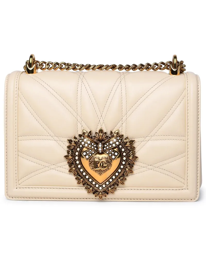Dolce & Gabbana Cream Lear Tasche Cream