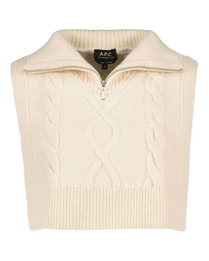 A.P.C. Snood Lola Schal  Wolle Beige Beige