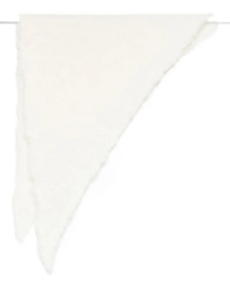 Faliero Sarti Kat Wool und Cashmere Foulard White