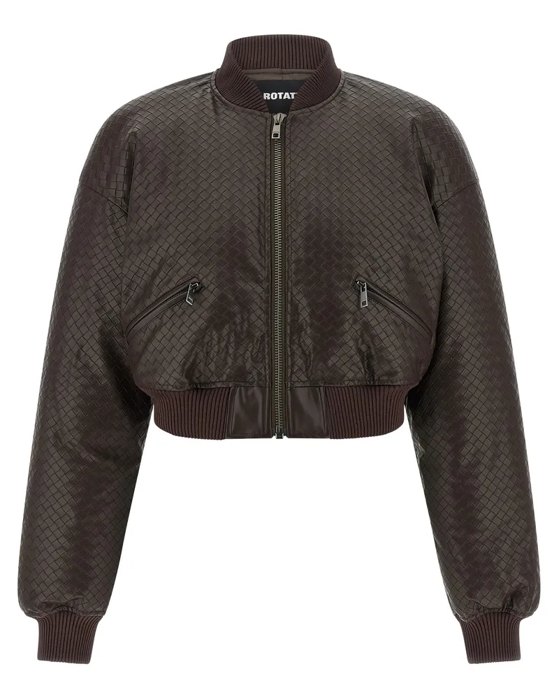 ROTATE Birger Christensen Dreh Birger Christensen 'Puffer' Bomberjacke Brown
