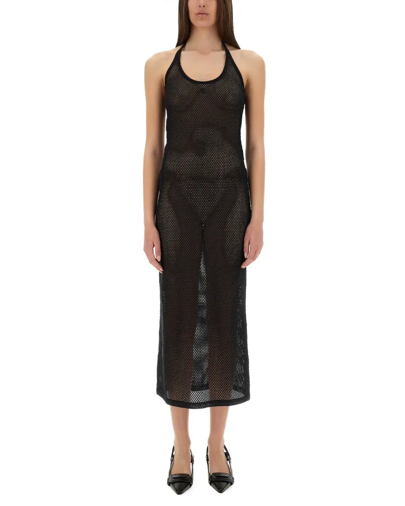 Courrèges Courreves "ganzheitliches" langes Kleid Black