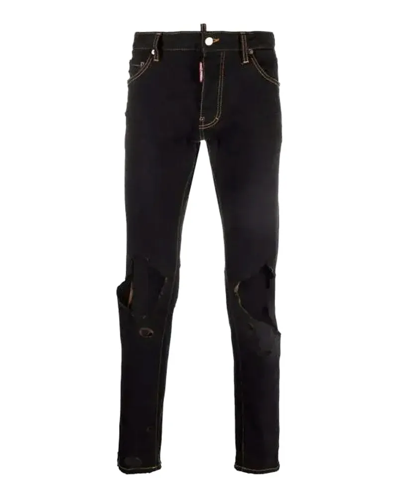 Dsquared2 Cotton Denim Jeans Black