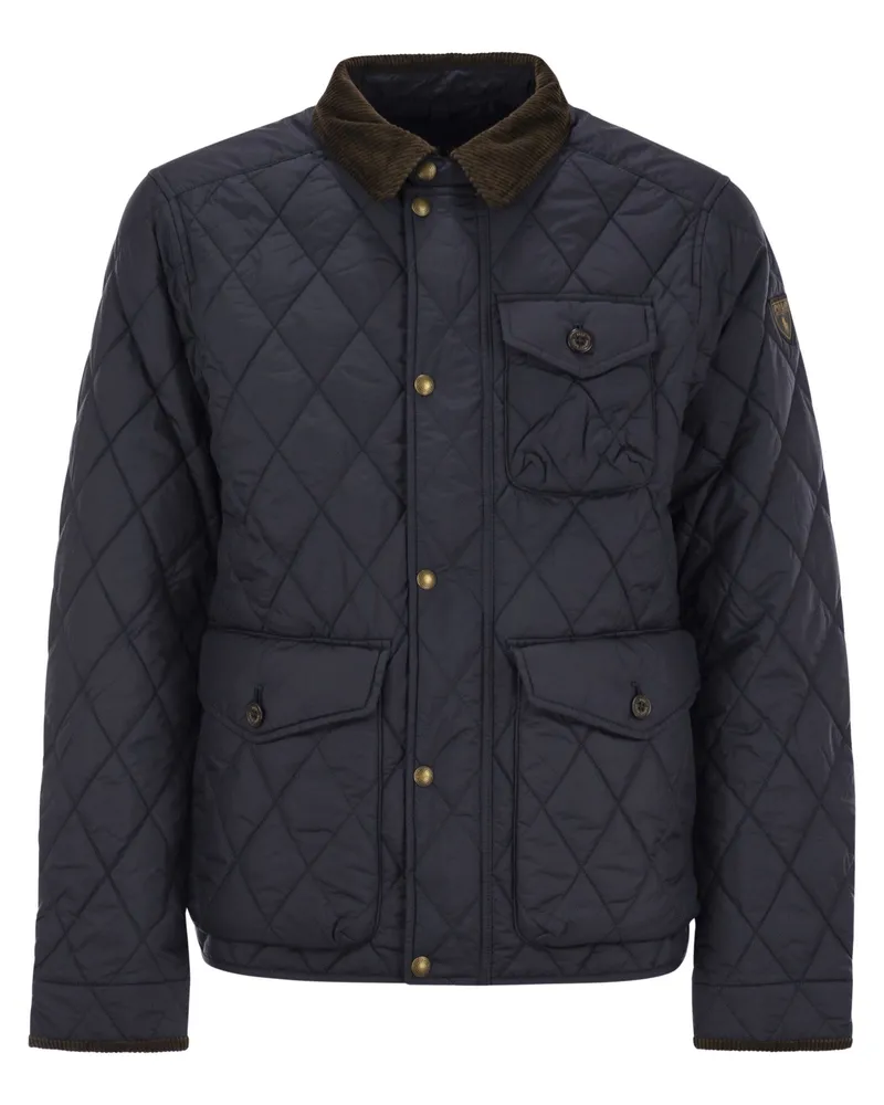 Ralph Lauren die gesteppte Beaton -Jacke Navy