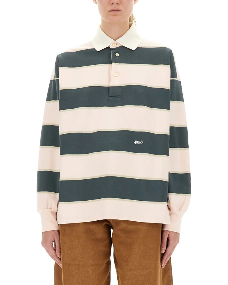 AUTRY Striped Polo Multicolour