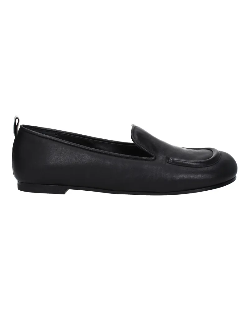 Premiata Ausgezeichnete Frauens Schwarze Leder-Loafer -