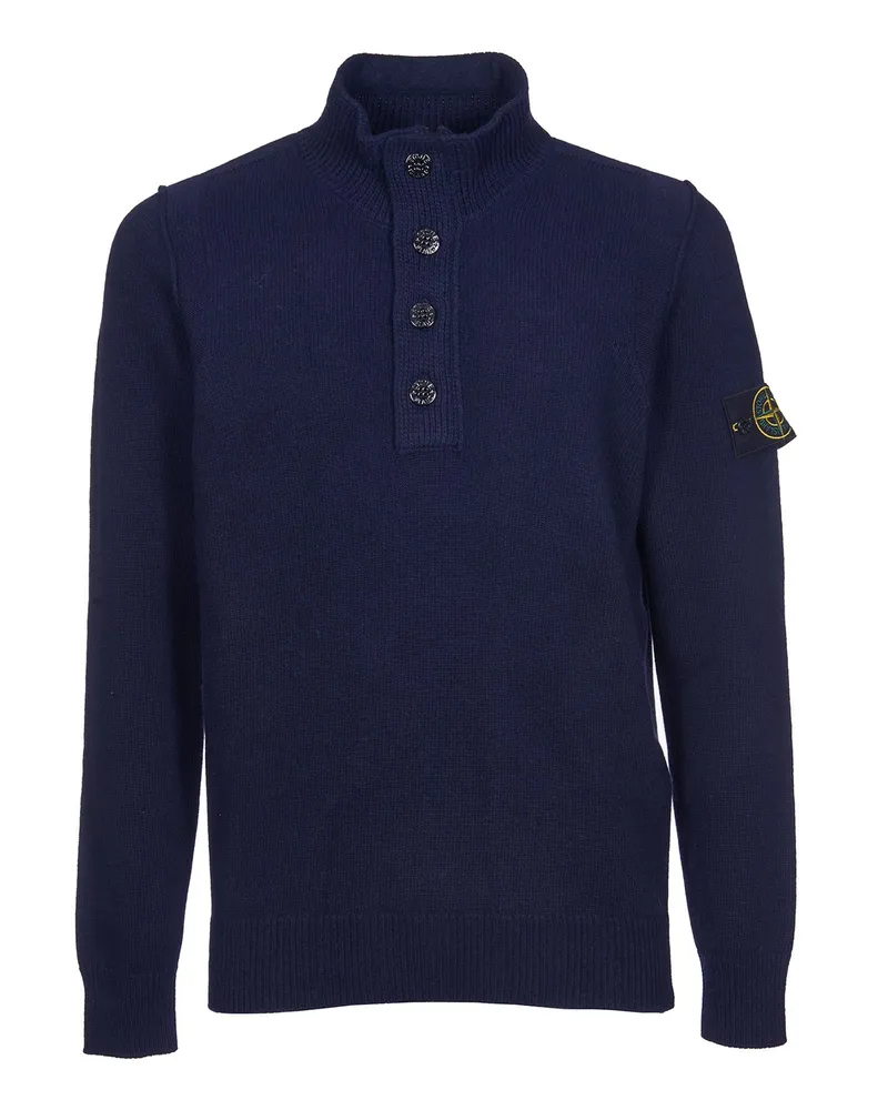 Stone Island Sweaters Blau Blue