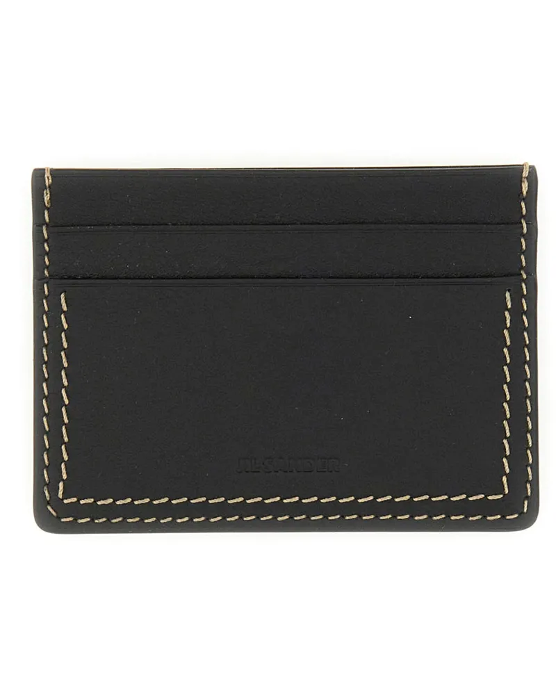 Jil Sander Lederkartenhalter Black