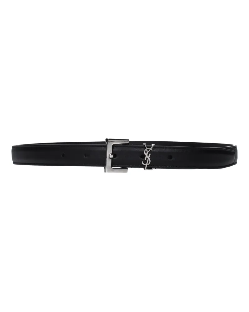 Saint Laurent Damens Gürtel Leder Schwarz -
