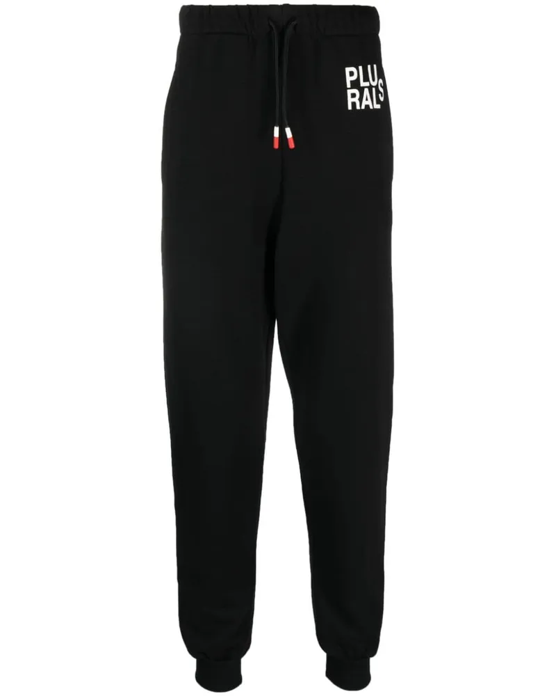 Peuterey Logo -Baumwoll -Jogginghose Black