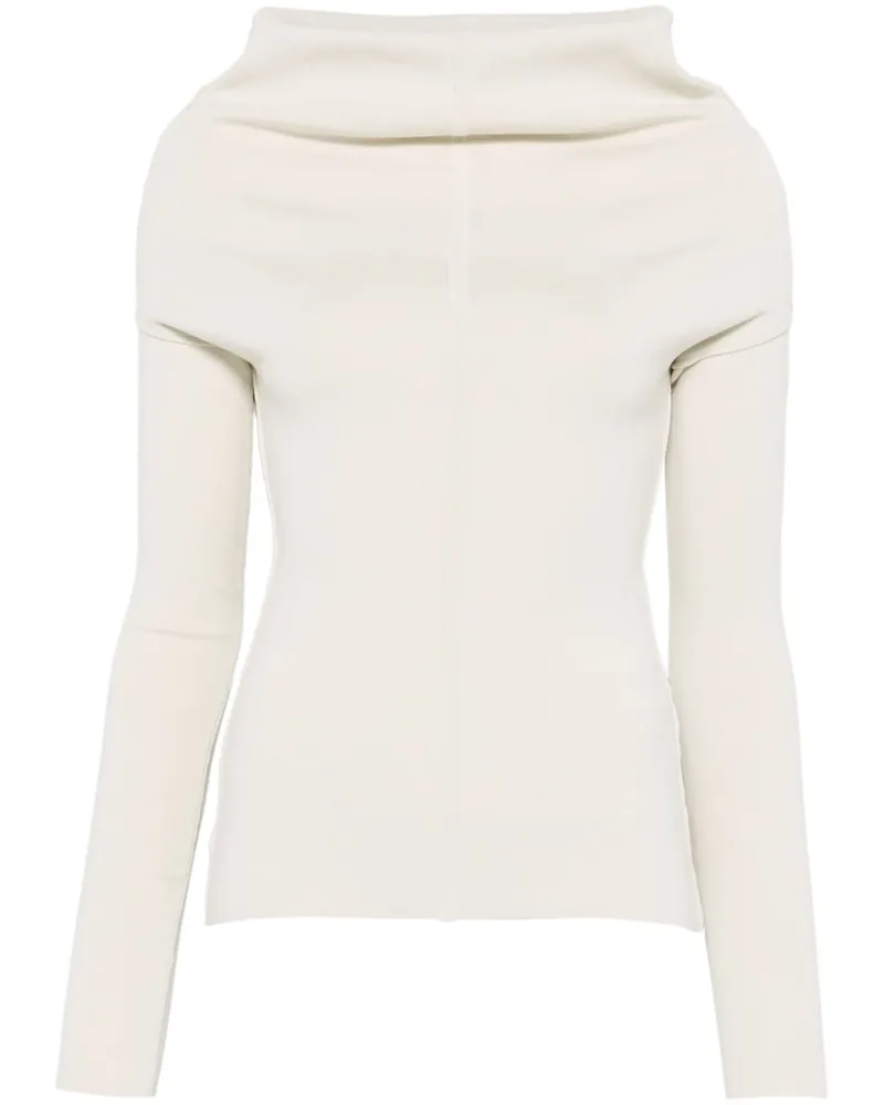 Rick Owens drapierte Top Ivory