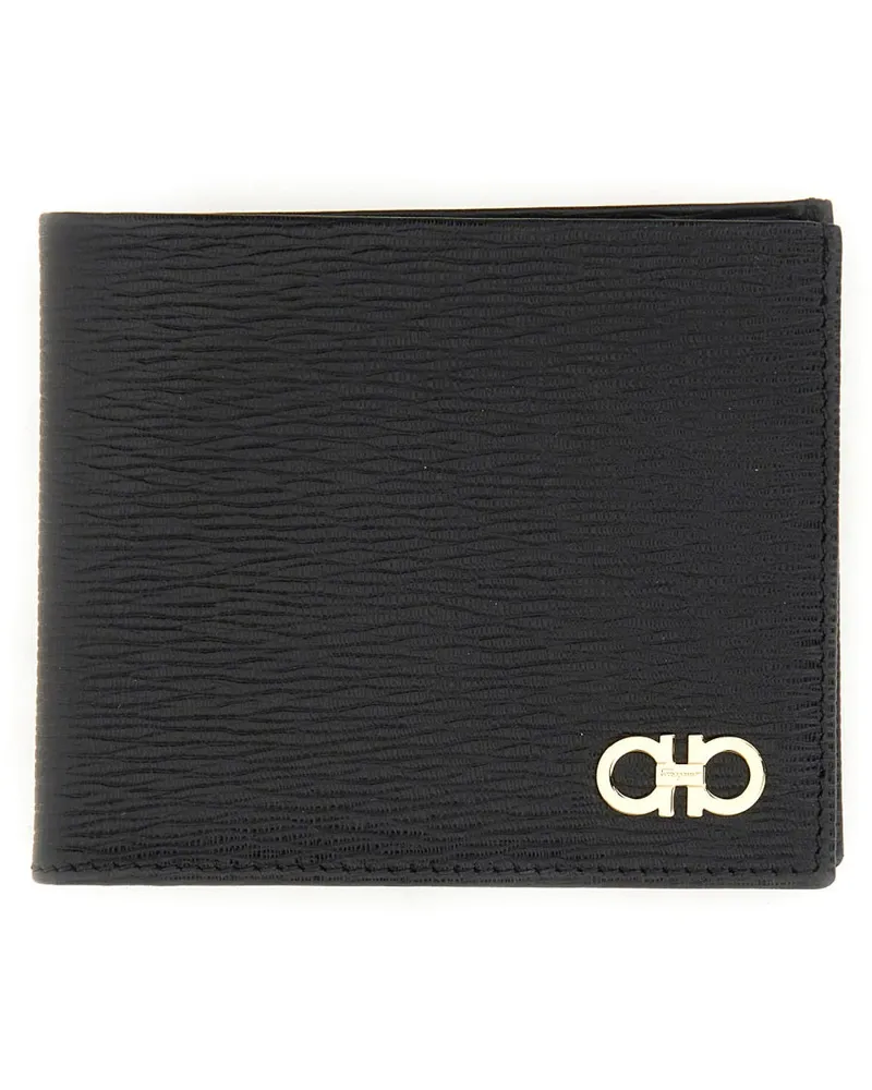 Ferragamo Haken" Brieftasche Black