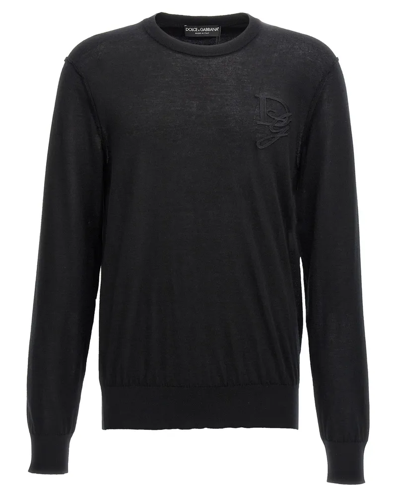 Dolce & Gabbana Logo Stickpullover Black