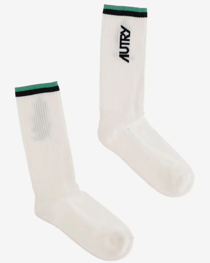 AUTRY Baumwollsocken mit Logo White