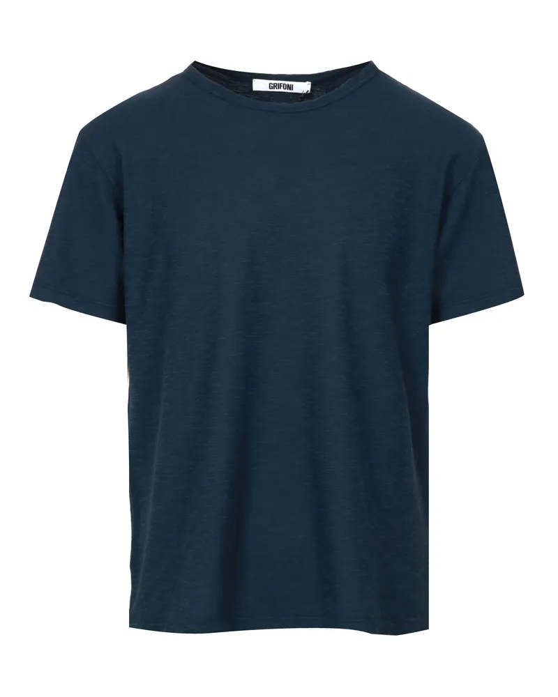 Mauro Grifoni T -Shirts und Polos Blau Blue