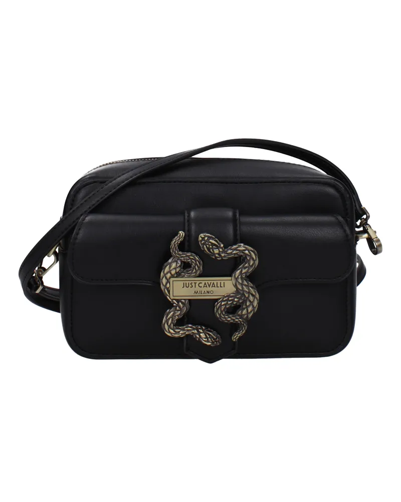 Just Cavalli Women's Umhängetaschen Polyurethan Schwarz -
