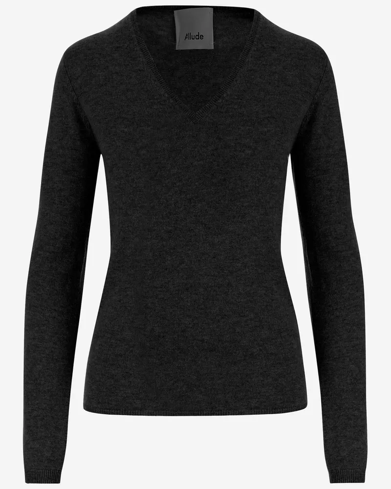 ALLUDE Gegen Kaschmirpullover anspielend Black