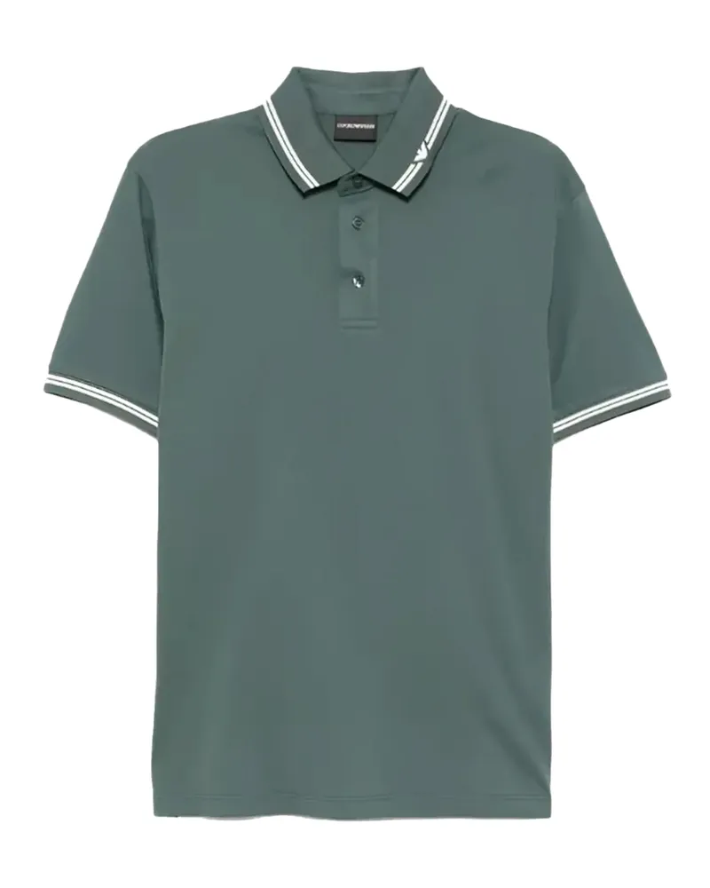 Emporio Armani Polo in Piquet Verde Green