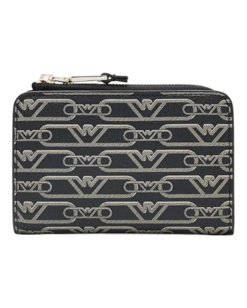 Emporio Armani Brieftaschen Nero-ecru