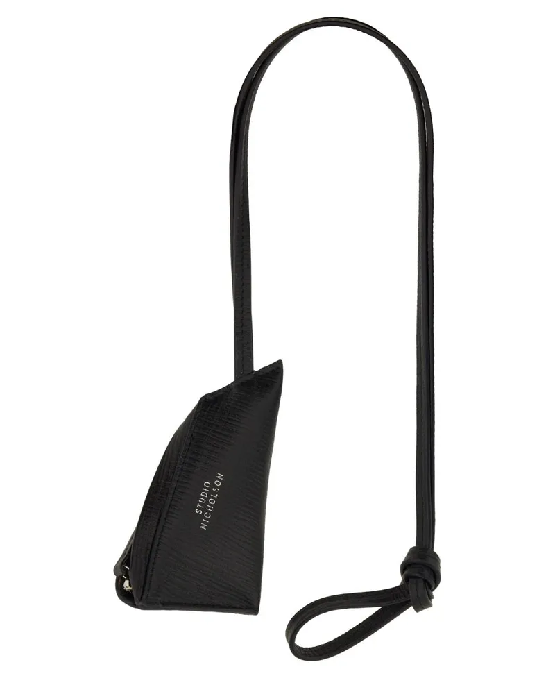 Studio Nicholson Lederbeutel Blue