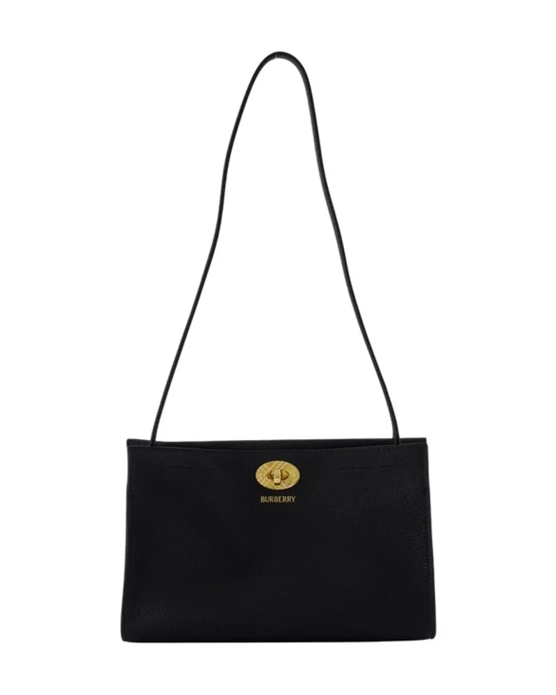 Burberry Cotswolds Umhängetasche  Leder schwarz Schwarz
