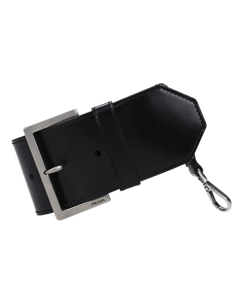 Prada Geschenkideen Armband Damen Leder Schwarz -