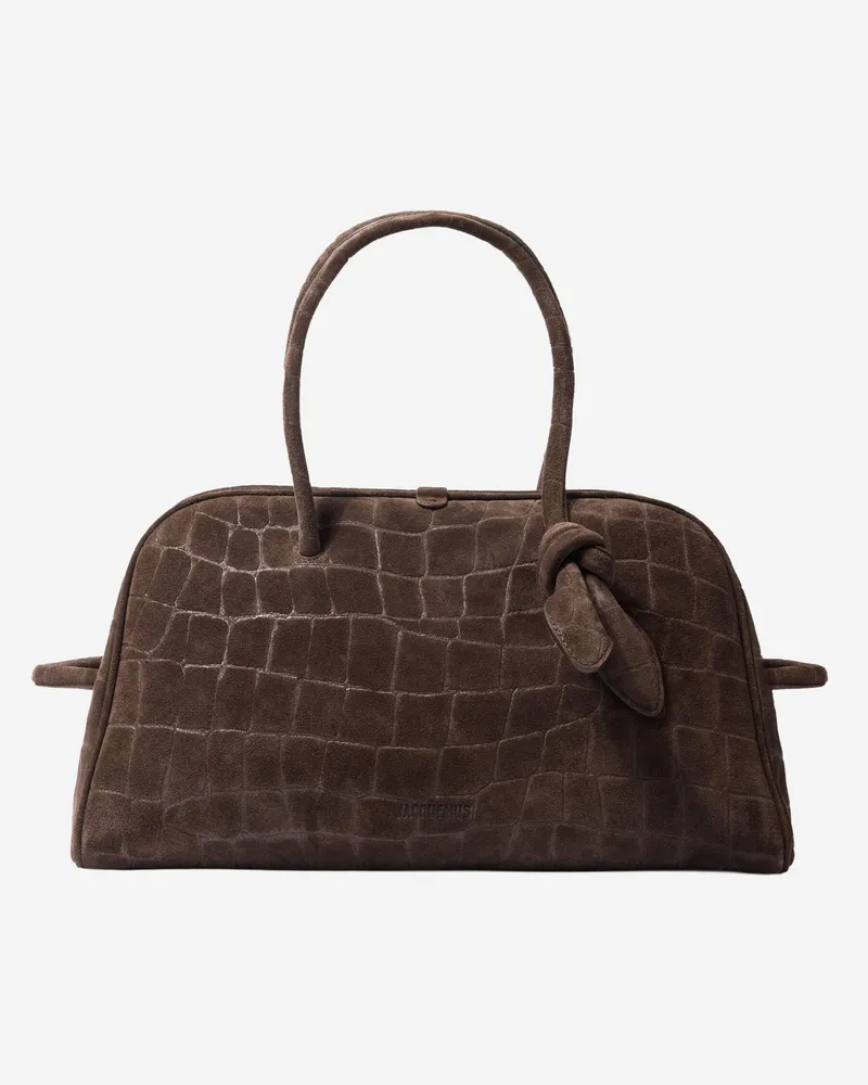 Jacquemus Tourismus Bowlingtasche Marrone