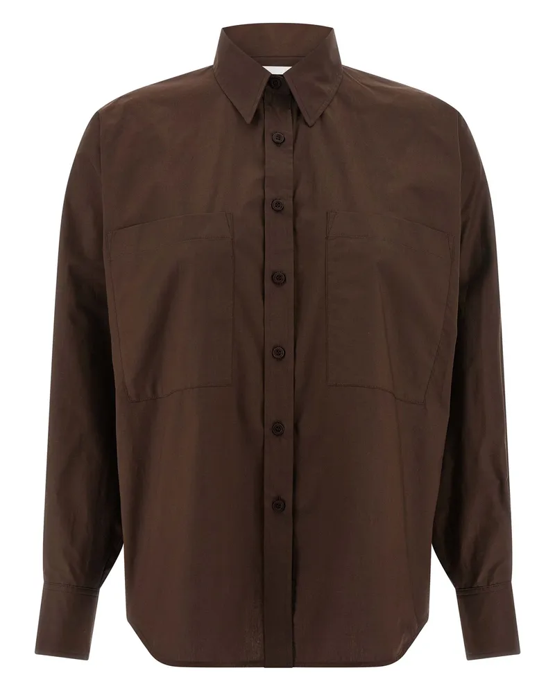 NUDE Bat Sleeve Shirt Brown