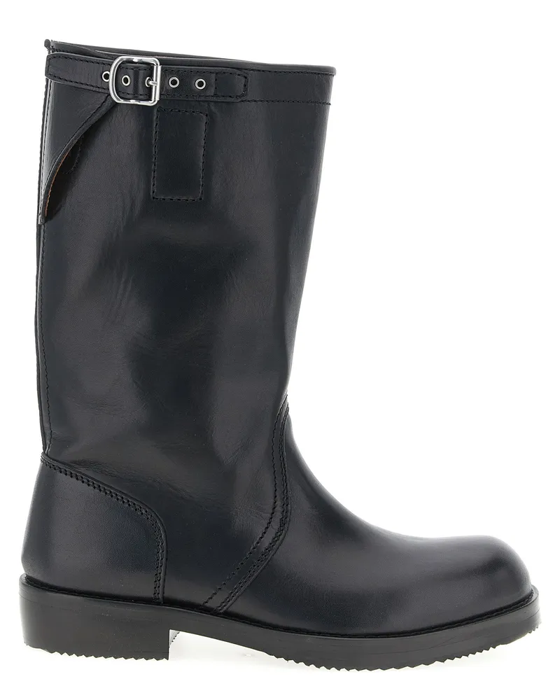 Dries van Noten Trocknen Van Note Biker -Stiefel Black