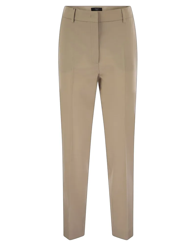 Weekend Max Mara Weekend Max Mara Canon Woll Zigarettenhose Beige