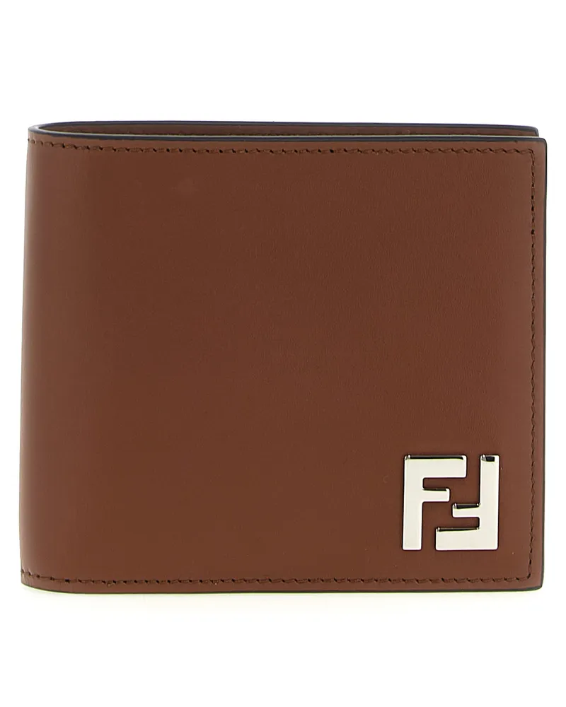 Fendi bifold quadratische Brieftasche Brown