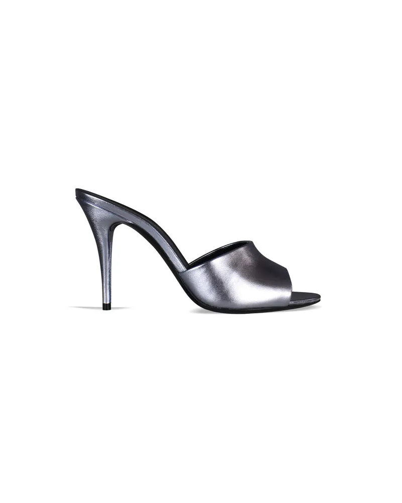 Saint Laurent la 16 Maultiere Silver