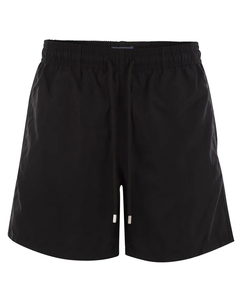 Vilebrequin Plain Colored Beach Shorts Black