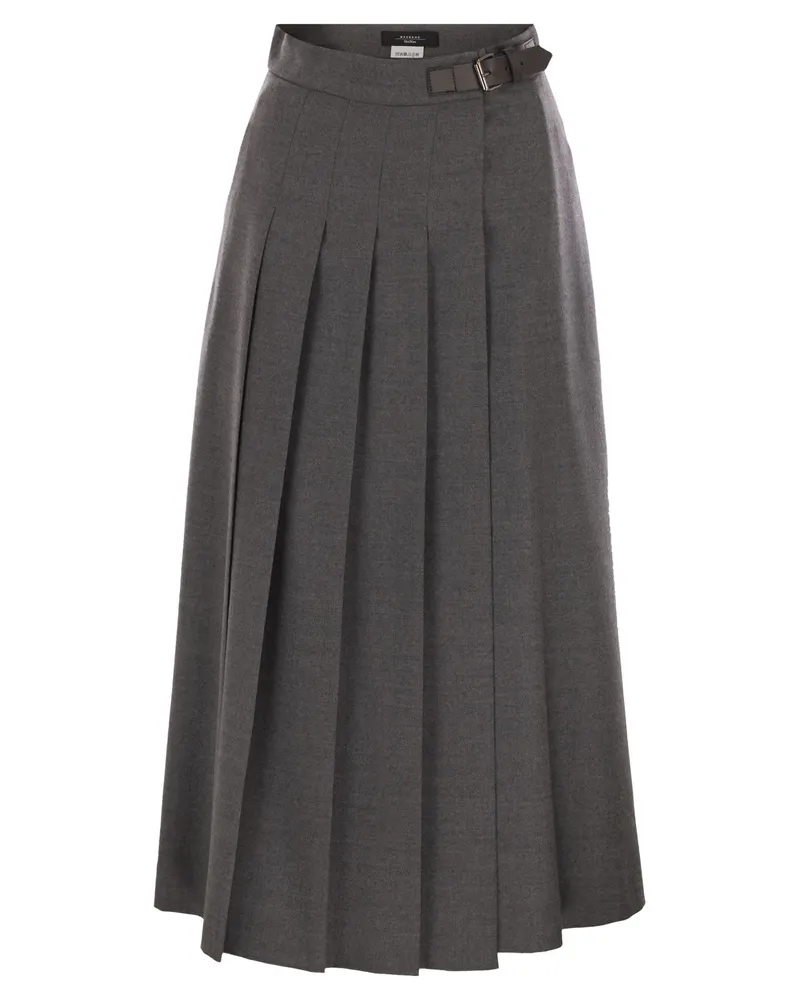 Weekend Max Mara Fastoso Wollwickelrock Grey