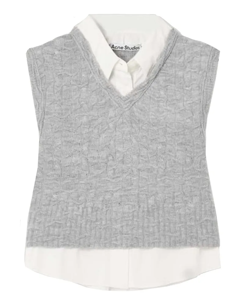 Acne Studios Acne Studios Layered V Neckweste Gray