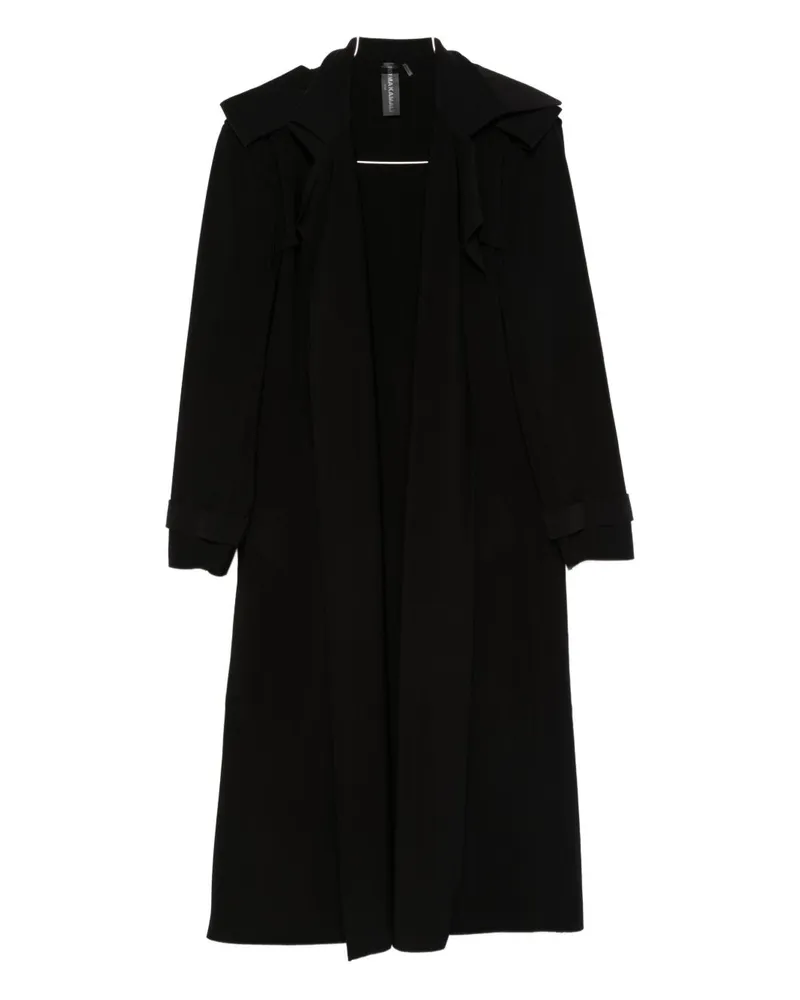 Norma Kamali Übergroßer Trenchcoat Black