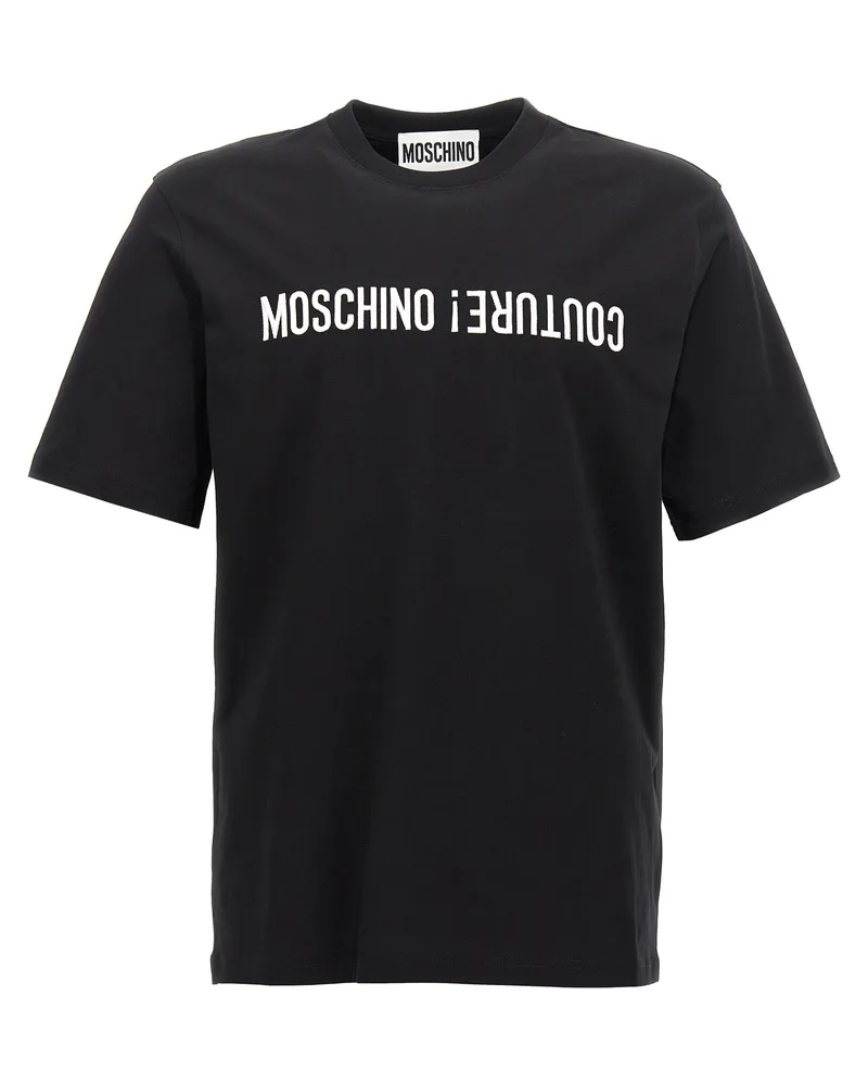 Moschino Logo Stickhemd White