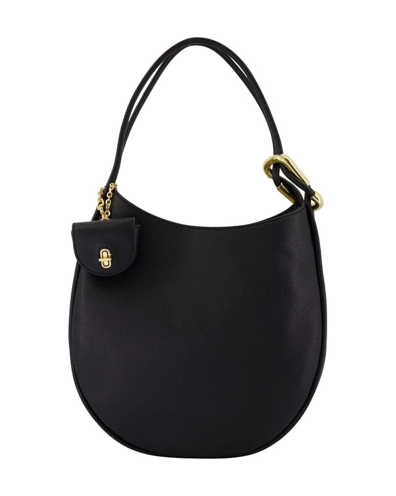 Marc Jacobs Die große Hobo -Umhängetasche  Leder schwarz Schwarz