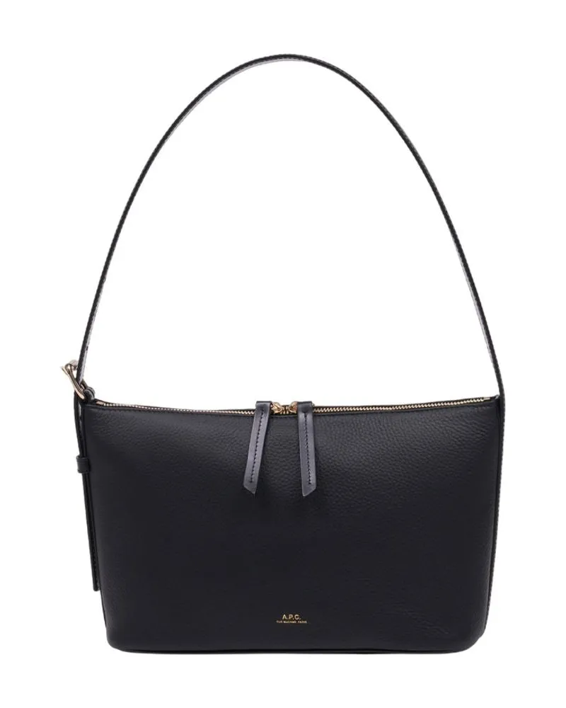 A.P.C. Vera Umhängetasche  Leder Schwarz Schwarz