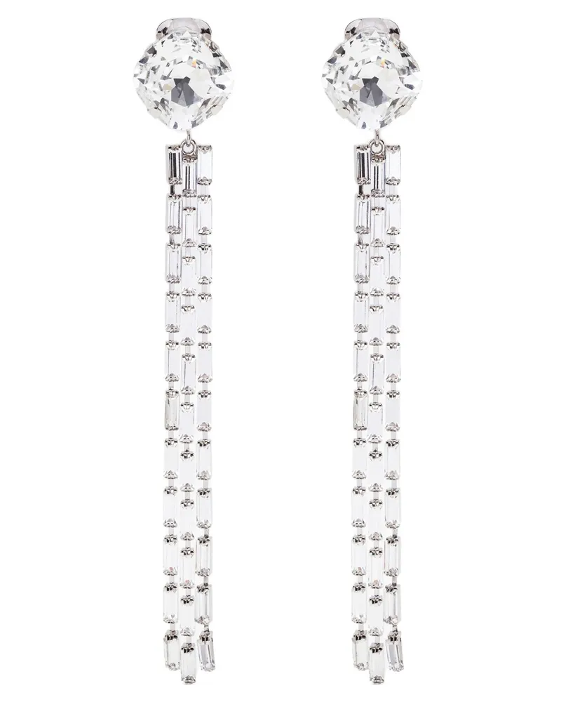 Alessandra Rich Franse Ohrringe Silver