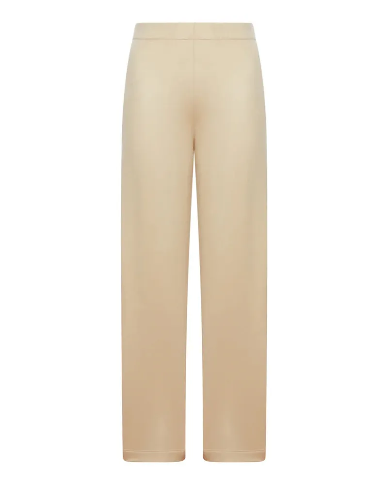 Max Mara Seiden- und Baumwollfleckenhose Caramello