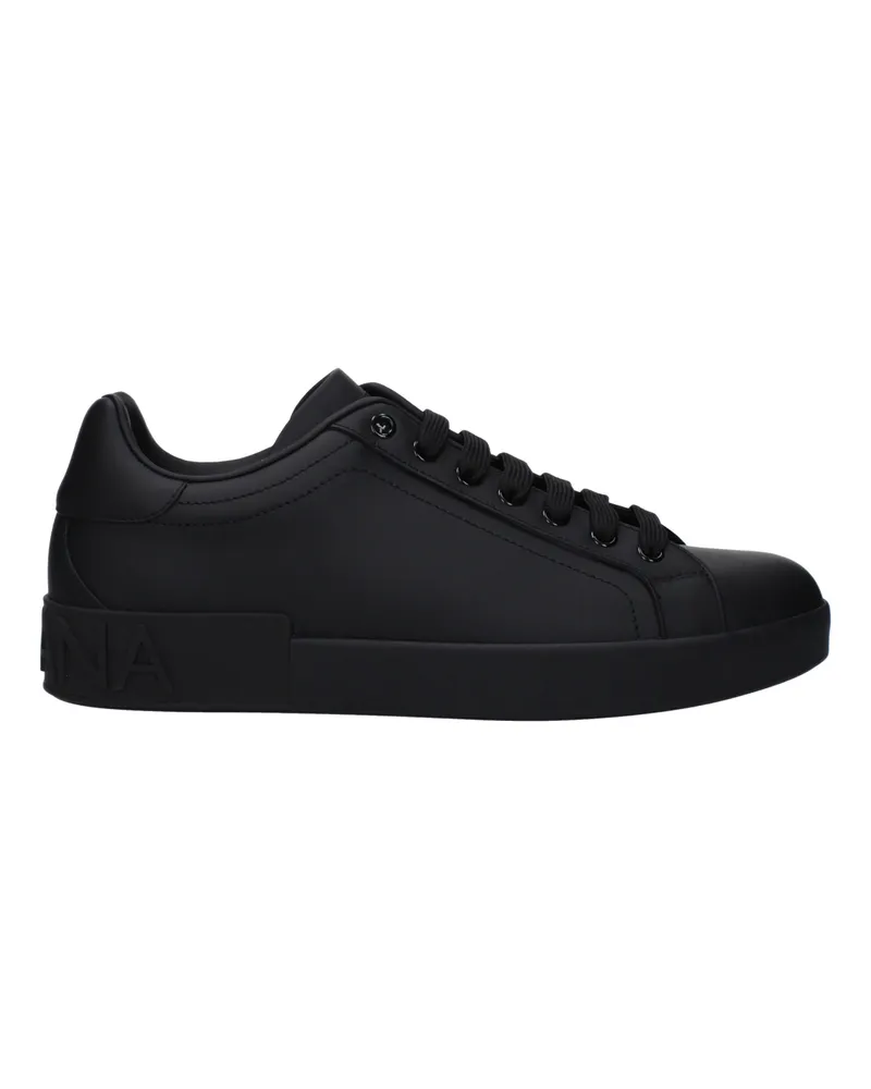 Dolce & Gabbana Sneakers Männer Leder schwarz -