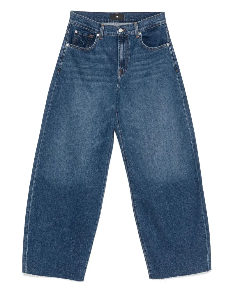 Seven7 Sieben Bonnie Denim Baggy Jeans Blue