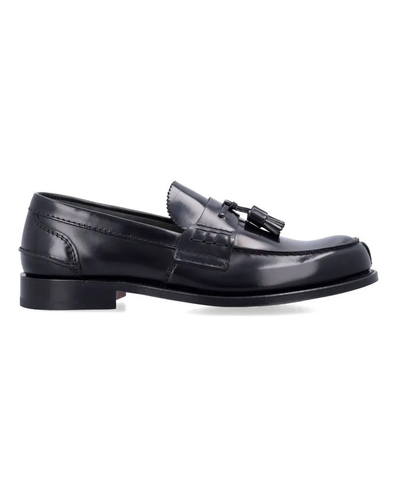 Church's Kirche's Flache Schuhe schwarz Black