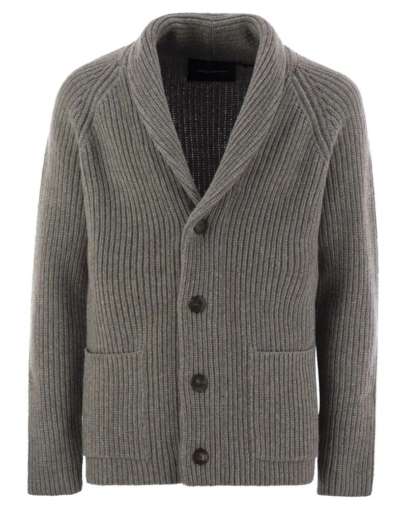 Tagliatore Rippenwoll -Strickjacke Pearl