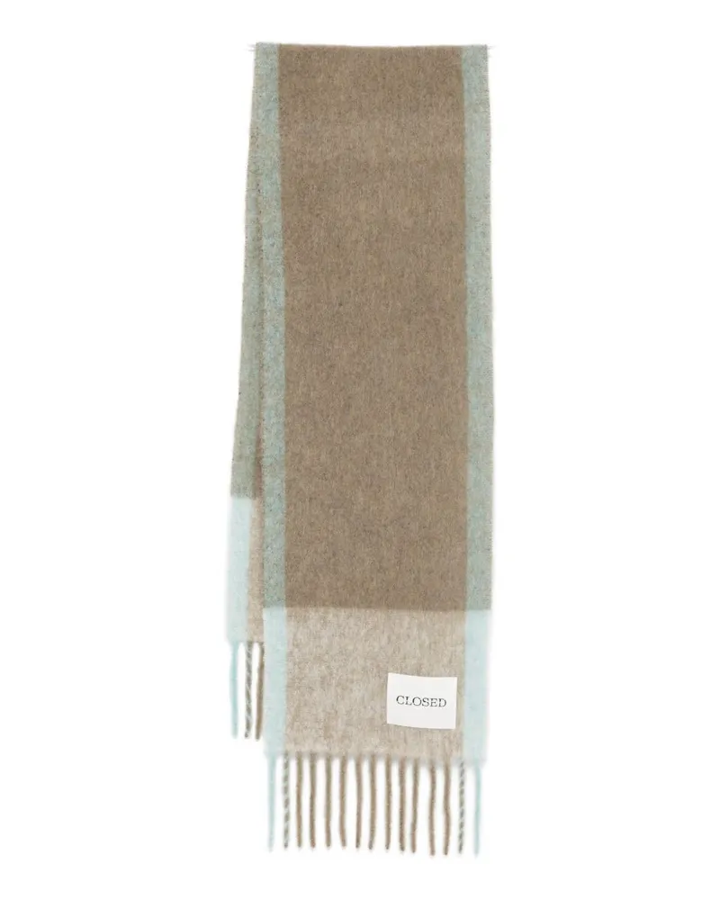 Closed Geschlossener Wollschal Blue