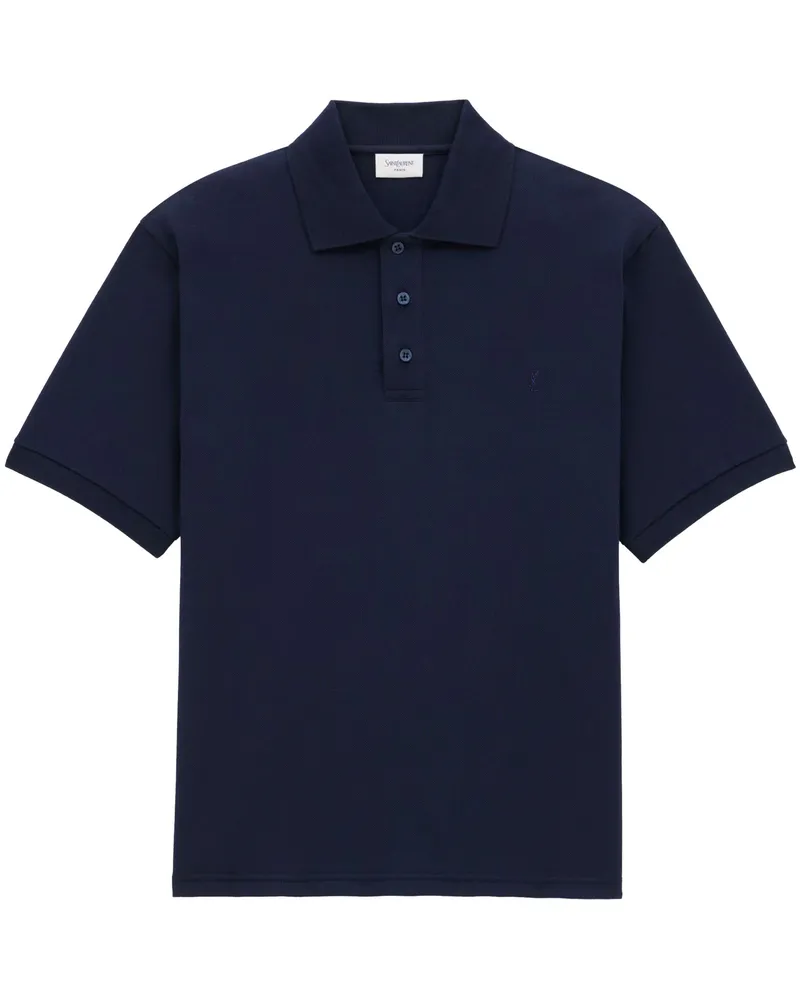 Saint Laurent Polo Cassandre Blue