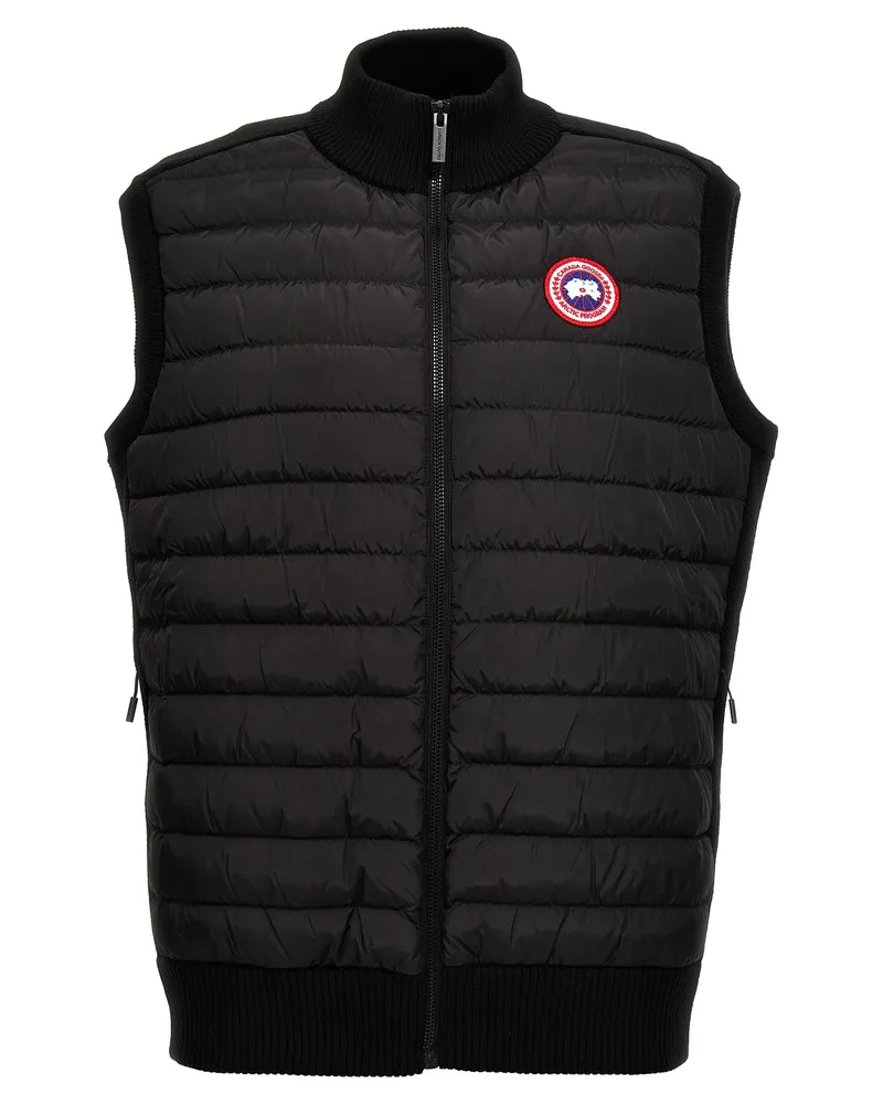 Canada Goose Hybridge® gesteppt Strickstricke' Weste Black