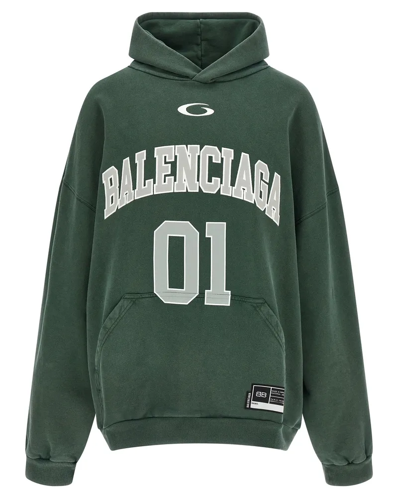 Balenciaga Basketball“ Kapuzenpullover Green